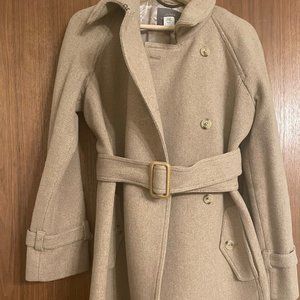 J. Crew Stadium Cloth by Nello Gori Tan Coat